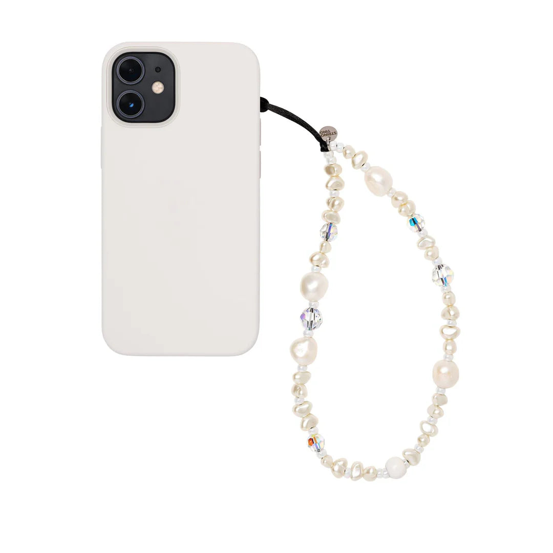 Pearl wristlet phone strap